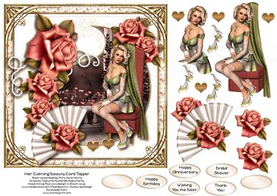 Her Calming Beauty Card Topper 2