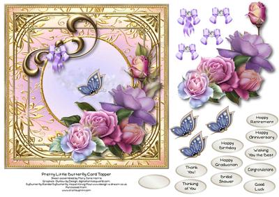 Pretty Little Butterfly Card Topper 1