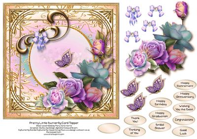 Pretty Little Butterfly Card Topper 2