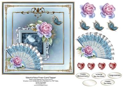 Blissful Blue Frost Card Topper 1