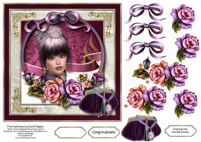 Framed Beauty Card Topper 1