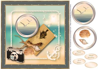 8x8 by the Seashore Card Topper 2