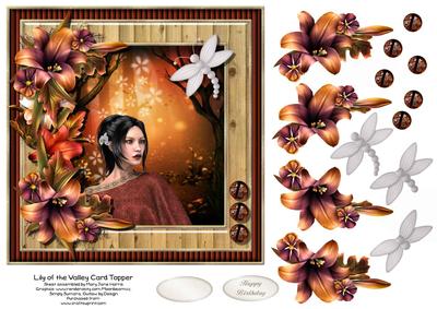 Lily of the Valley Card Topper