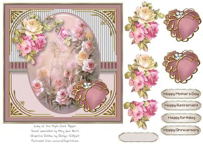 Lady of the Mysts Card Topper