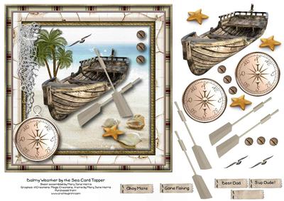Balmy Weather by the Sea Card Topper