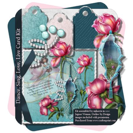 Dance, Sing, Love, Live Card Topper Kit