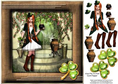 Kiss Me, I'm Irish Card Topper