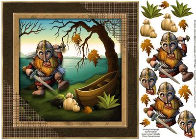 Viking Rampage Card Topper