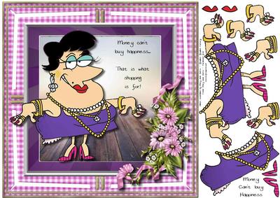 Money Can't Buy Happiness Card Topper