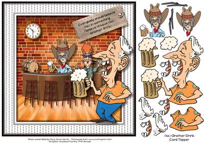 (hic) Another Drink Card Topper