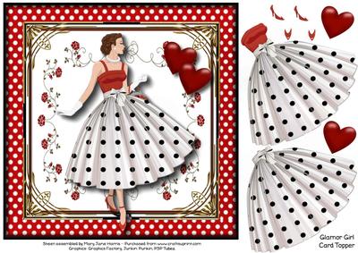 Glamor Girl Card Topper