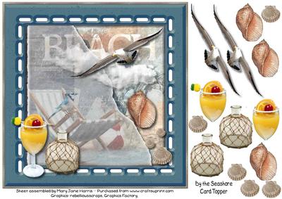 By the Seashore Card Topper
