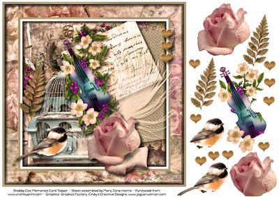 Shabby Chic Memories Card Topper