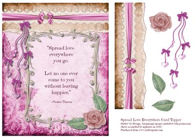 Spread Love Everywhere Card Topper