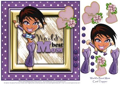 World's Best Mom Card Topper