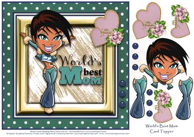 World's Best Mom Card Topper