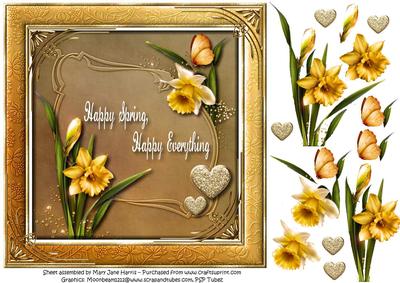 Happy Spring, Happy Everything Card Topper