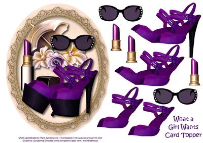 What a Girl Wants! Card Topper 1