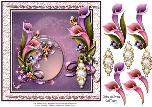 Spring has Sprung Card Topper