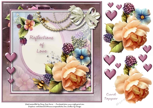 Reflections of Love Card Topper 1
