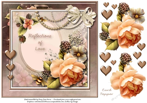 Reflections of Love Card Topper 2