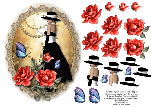 Butterfly Beauty Card Topper