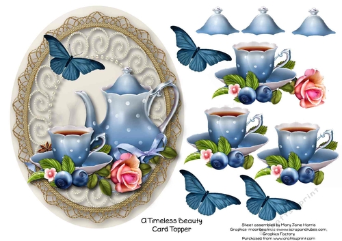 A Timeless Beauty Card Topper 1