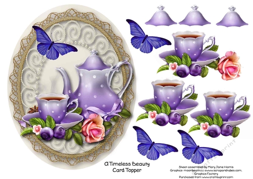 A Timeless Beauty Card Topper 2