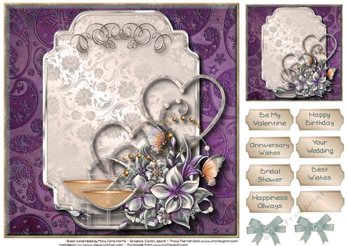 A Toast to Romance Card Topper 2