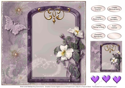 A Wild Rose Card Topper