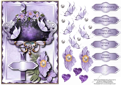 Butterfly & Fantasy Card Topper