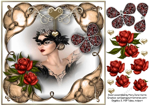 Dance of the Panther Card Topper
