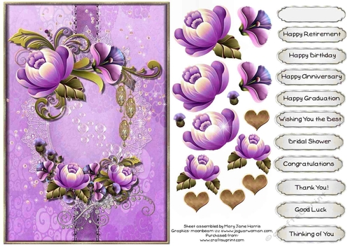 Floral Mystique Card Topper
