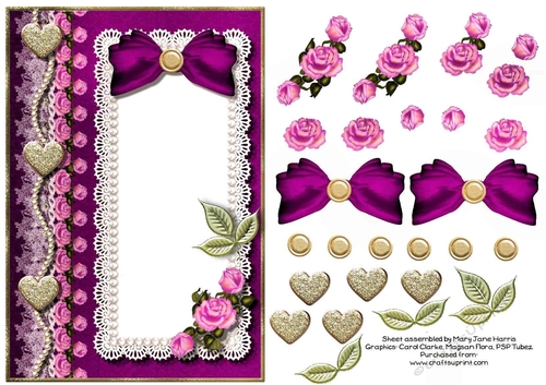 Explosion of Roses Card Topper