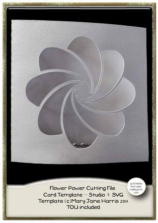 Flower Power Card Template
