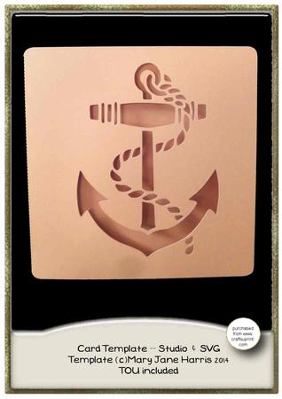 Nautical Card Cutting Template