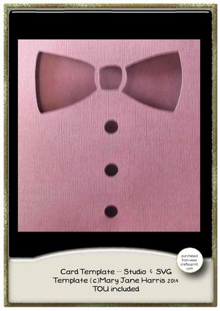 Bow Tie Card Cutting File - &
