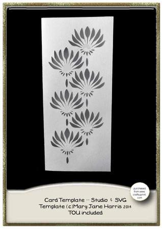 Dl Floral Pathway Card Cutting File - &