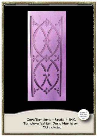 Dl Floral Pillar Card Cutting File - &