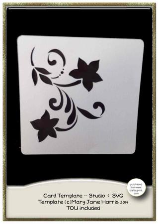 Spray Of Flowers Card Cutting File