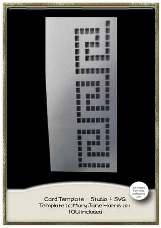 Little Tiny Squares Dl Card Cutting File