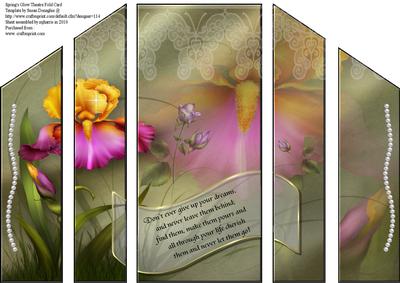 Spring's Glow Theatre Fold Card