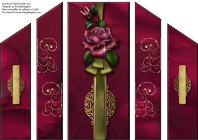 Red Rose Theatre Fold Card