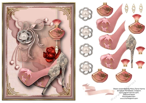 Girly Girl Style Card Topper 1