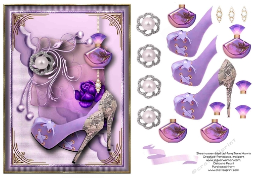 Girly Girl Style Card Topper 2