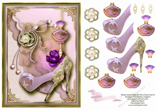 Girly Girl Style Card Topper 3
