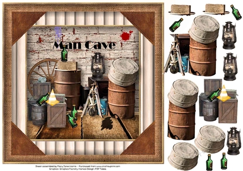 The MAN Cave Card Topper