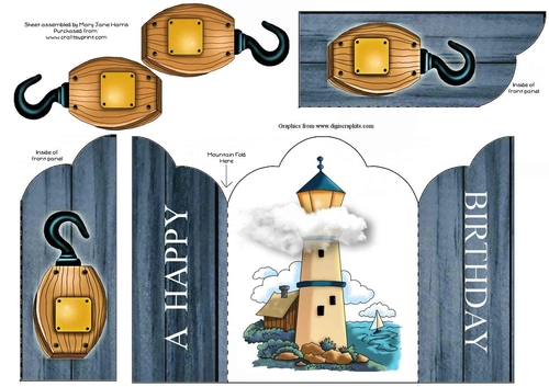 Birthday Lighthouse Quick Card