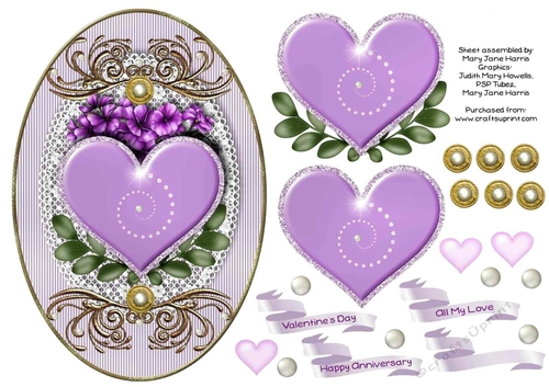 My Purple Passion Card Topper