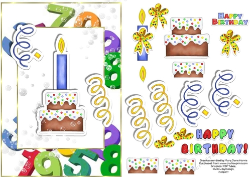 Birthday Celebration Card Topper